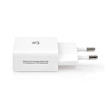 Kit de cable microusb de 1m + Cargador usb 2.1 Blanco