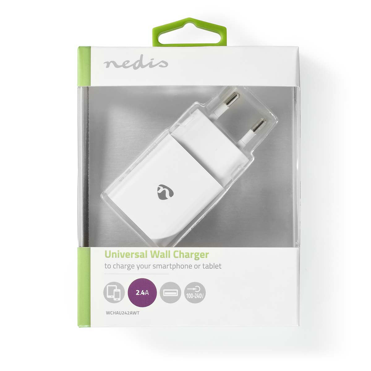 Cargador de Pared | 1x 2.4 A Número Salidas: 1 Tipo Puerto: Usb-a No Incluye Cable 12 W Voltaje