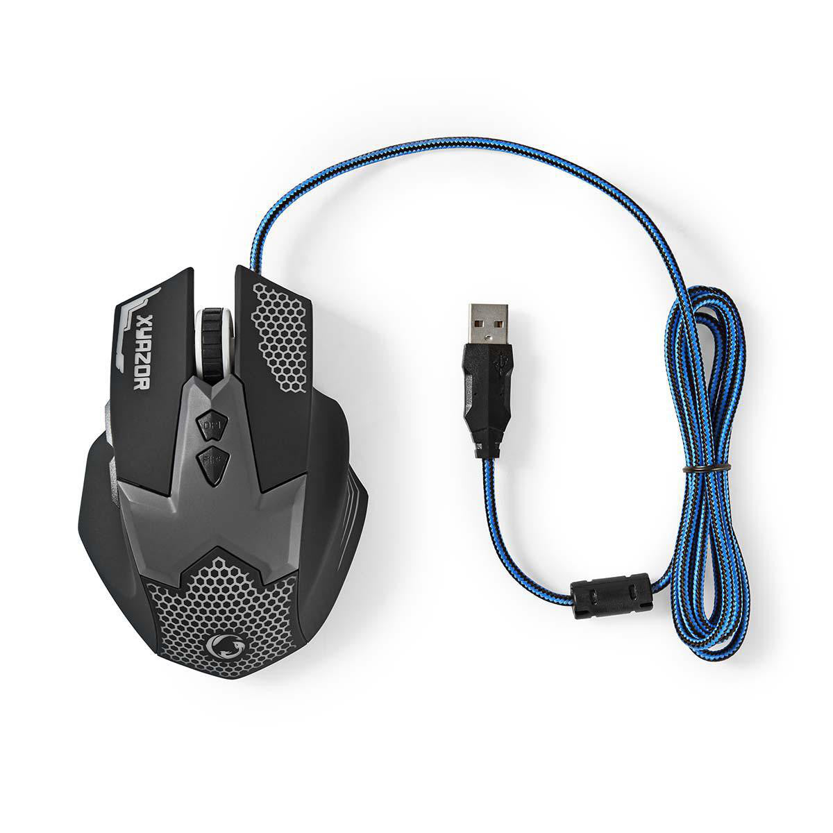 Ratón Para Juegos | Cableado Iluminados 2400 ppp 7 Botones