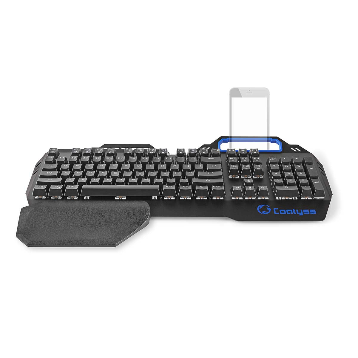 Teclado Mecánico Para Juegos | Iluminación RGB Distribución Internacional de EE. UU. Diseño Metálico
