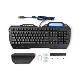 Teclado Mecánico Para Juegos | Iluminación RGB Distribución Internacional de EE. UU. Diseño Metálico