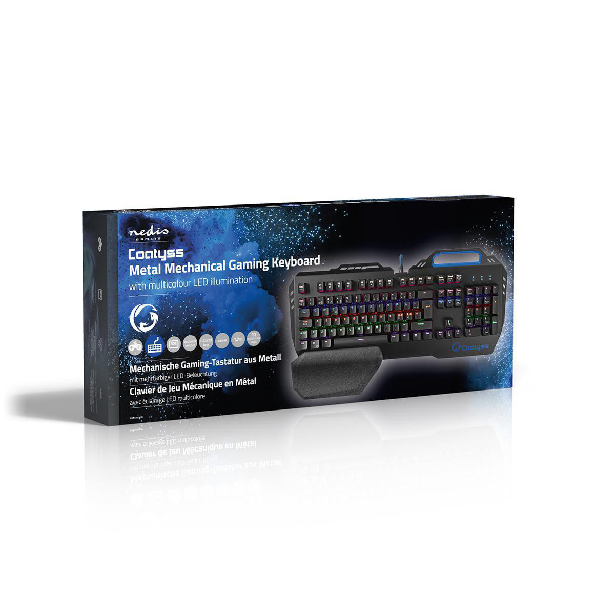 Teclado Mecánico Para Juegos | Iluminación RGB Distribución Nórdica Diseño Metálico
