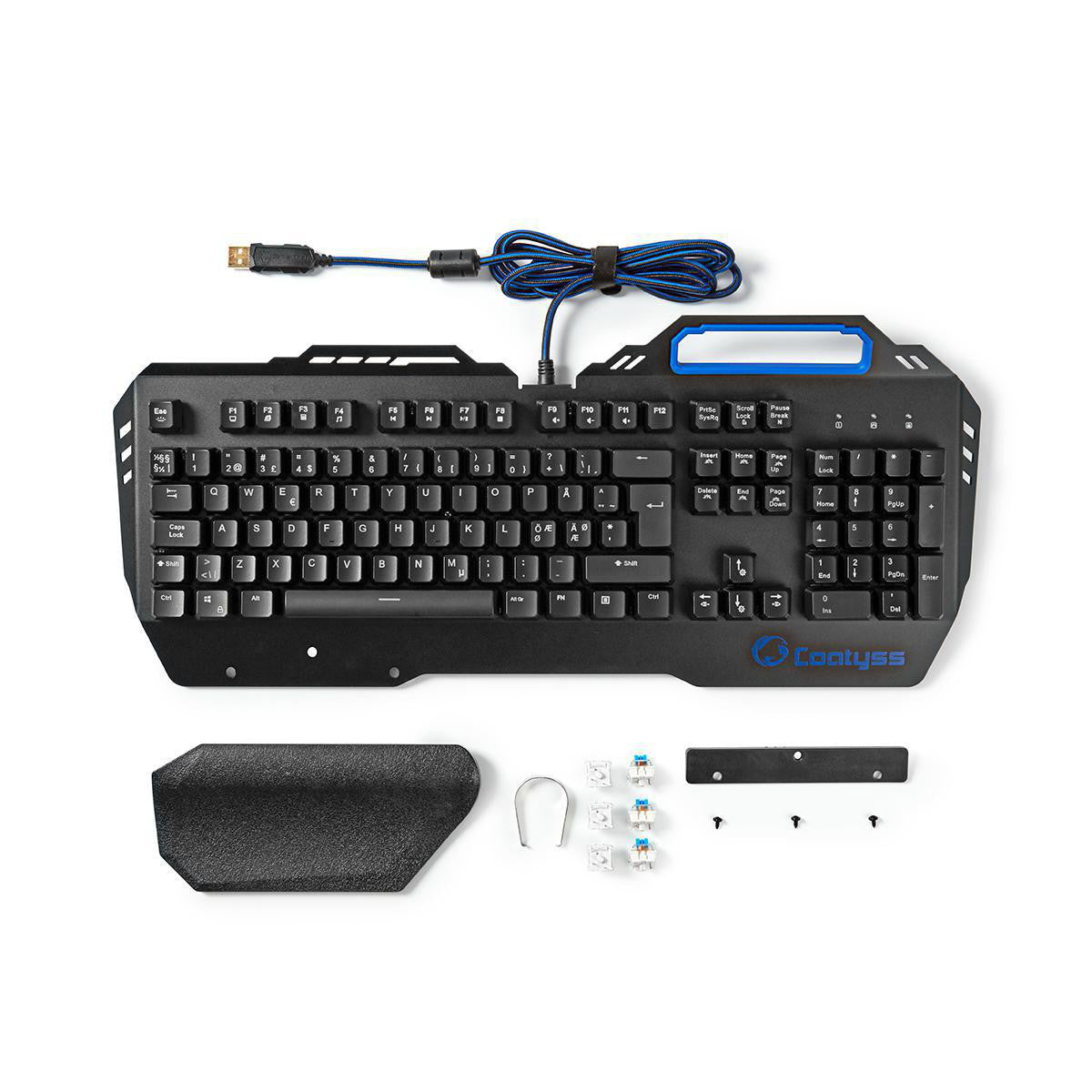 Teclado Mecánico Para Juegos | Iluminación RGB Distribución Nórdica Diseño Metálico
