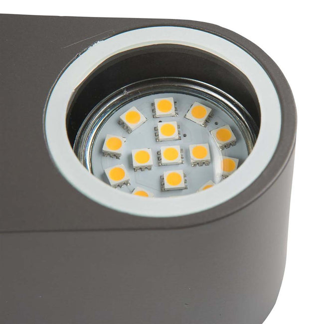 Luminária de parede LED em alumínio para exterior