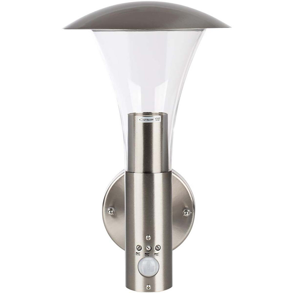 Luminária de parede Ranex IP44 E27 com detetor de movimento
