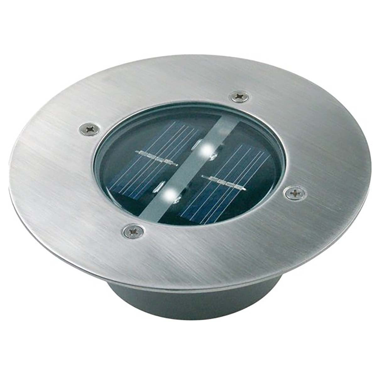 Foco LED Solar Redondo Para el Suelo Lámparas