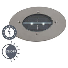 Foco LED Solar Redondo Para el Suelo Lámparas