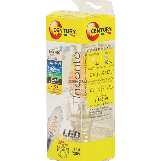 Lâmpada LED para vela Incanto, 4W