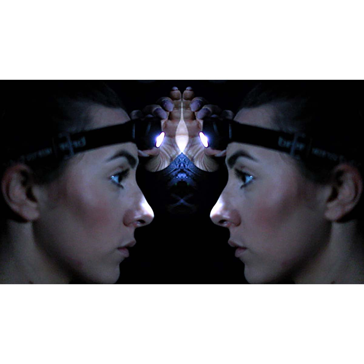 Linterna frontal LED LuxPremium  light CREE LED frontal con luz frontal brillante Negro