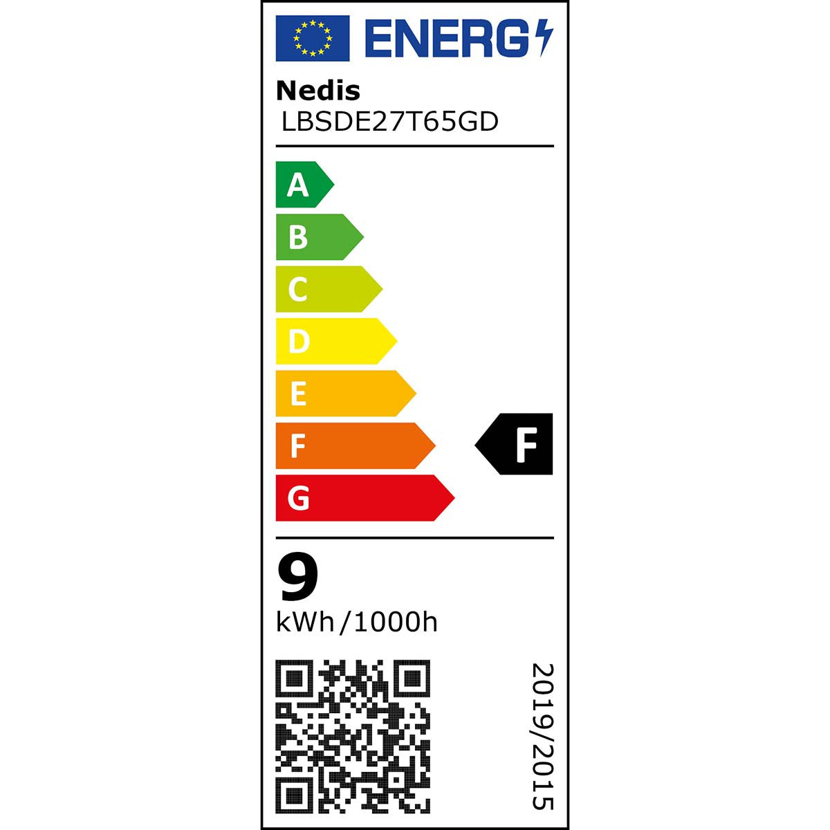 LED Bombilla de Filamento E27 | T65 8.5 W 600 lm 2000 K Con Acabado Dorado Estilo Retro
