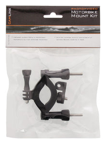 Kit de montagem para motos para câmaras de ação e acessórios.