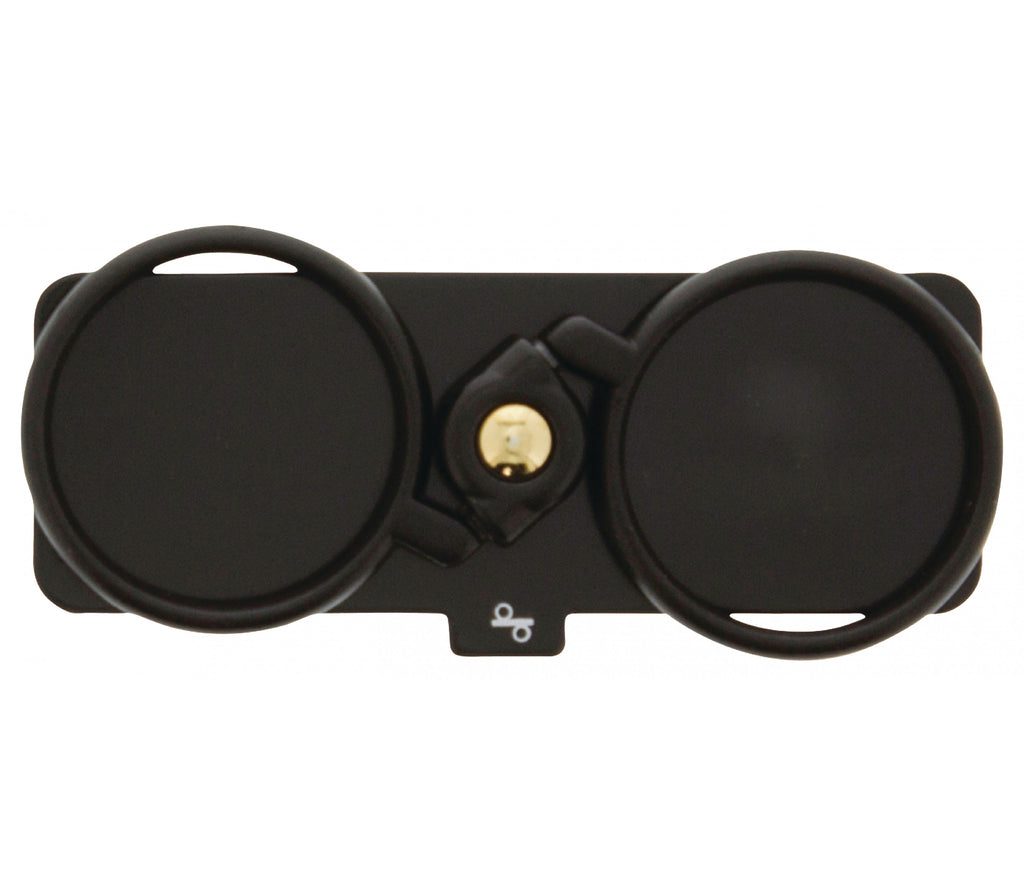 Suporte adesivo preto para autorretrato com anel giratório de 360°