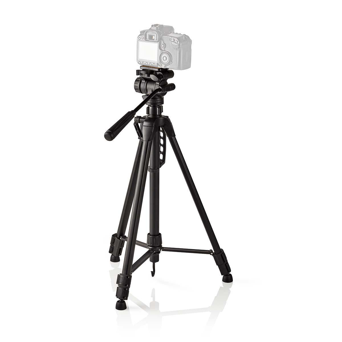 Trípode | Panorámica e Inclinación Hasta 3 kg 165 cm Negro
