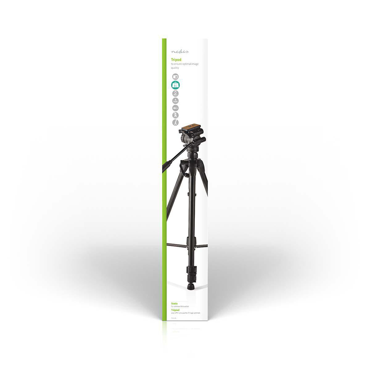 Trípode | Panorámica e Inclinación Hasta 3 kg 165 cm Negro