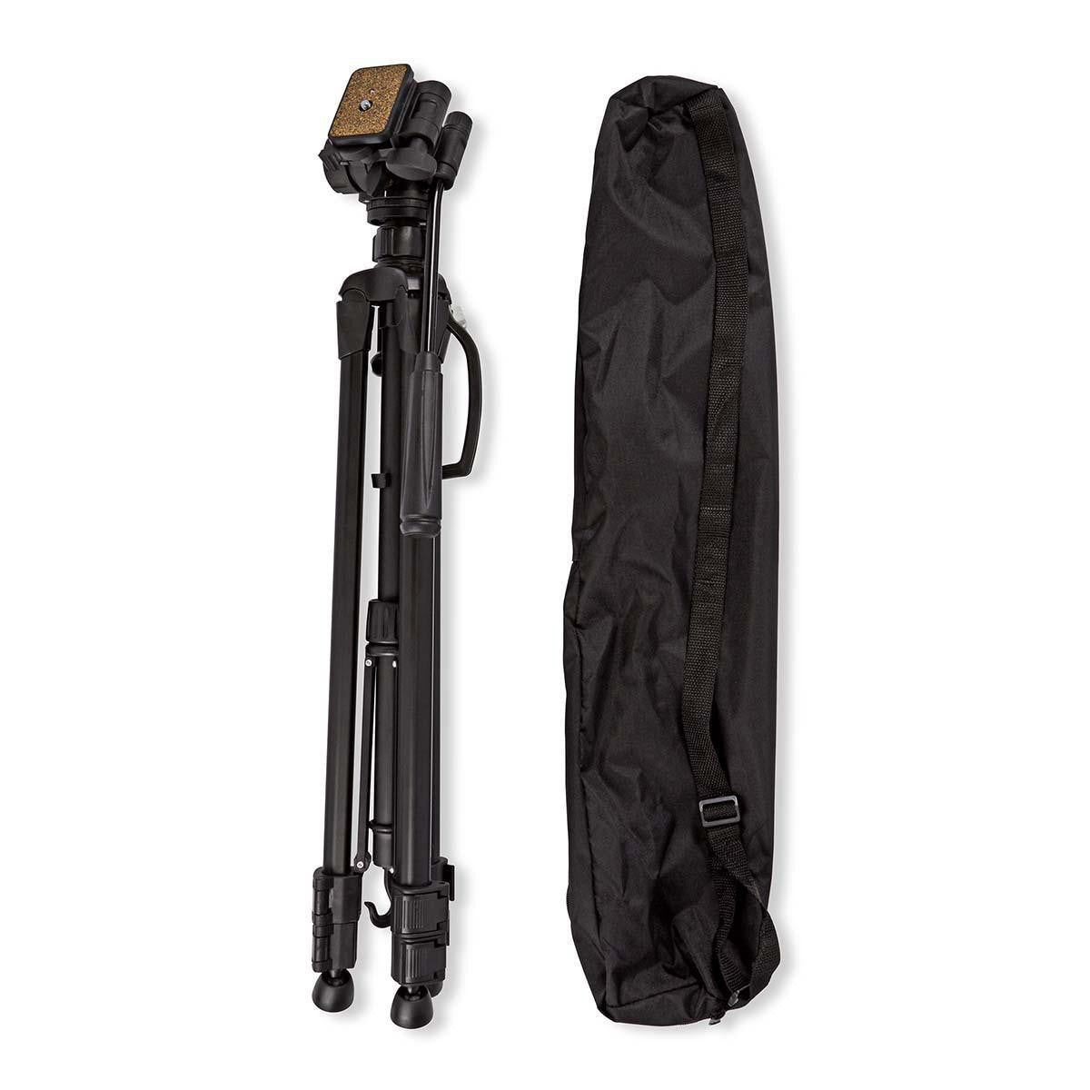 Trípode | Panorámica e Inclinación Hasta 3 kg 165 cm Negro