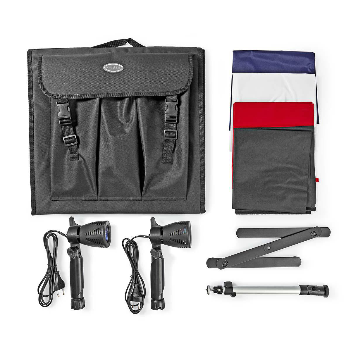Kit de Estudio Fotográfico| 40 x cm | 2800 K Plegable Accesorios