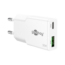 USB-C™ PD GaN Dual Slim Fast Charger (30W)