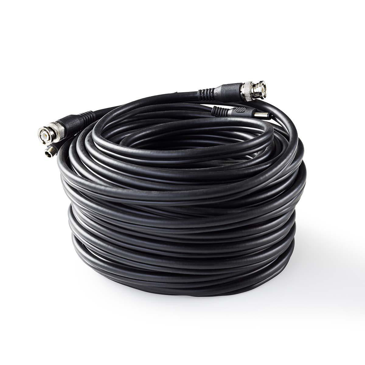 Cable de Seguridad Cctv Bnc/cc | Rg59 20 m Conectores Premontados