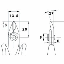 Alicate de corte de precisão de 138 mm
