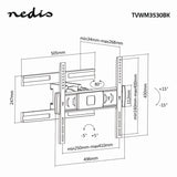 Soporte de Pared Para TV con Movimiento Completo | 32"-55" Hasta 30 kg 6 Puntos Giro