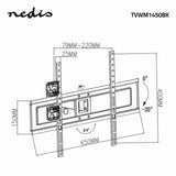 Soporte de Pared Para TV con Movimiento Completo | 37"-70" Hasta 35 kg 2 Puntos Giro
