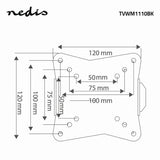 Soporte de Pared Para TV Inclinable | 13"-27" Hasta 30 kg Ángulo Inclinación 15° Soportes