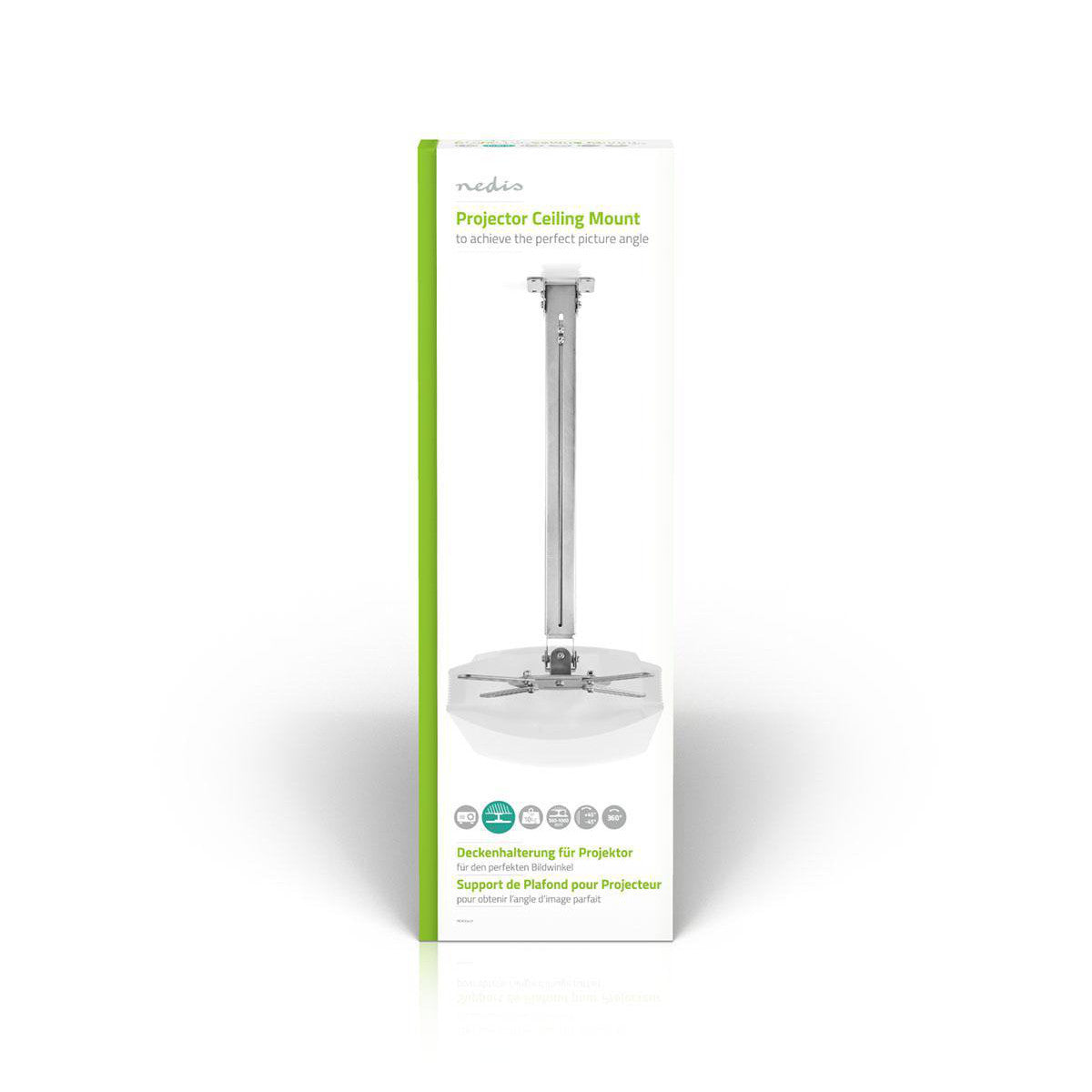 Soporte de Techo Para Proyector | Capacidad Giro 360° Hasta 10 kg 550-1000 mm Distancia al Gris