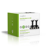 LNB | Quad Monoblock 4.3° Conexión de Salida: 4x Conector F Rango Figura Ruido: 0.85 dB Ganancia Conversión: 52-67 Blanco