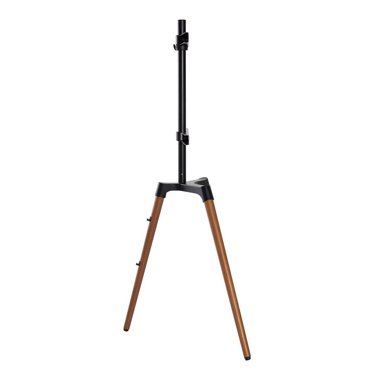 Soporte TV de 49 a 70" de Suelo con Diseño V-vorm Scandinavian Design Rotativo acabado acero y aluminio Negro