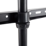 Soporte TV de 49 a 70" de Suelo con Diseño V-vorm Scandinavian Design Rotativo acabado acero y aluminio Negro