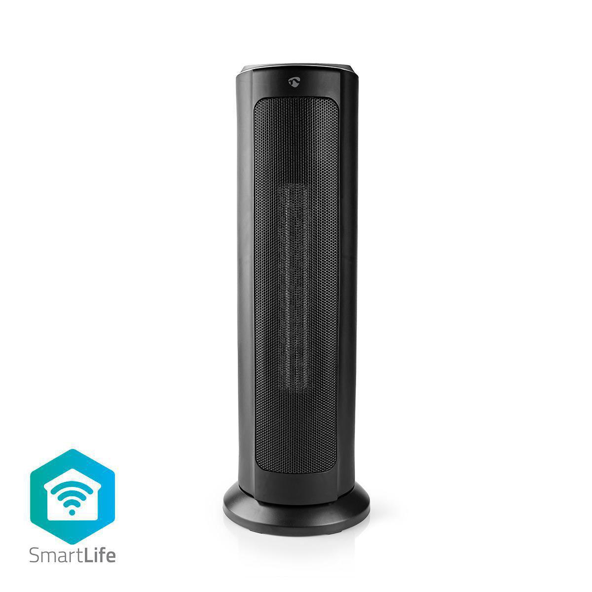 Calefactor de Aire Wi-fi Inteligente en Torre | Termostato 1200 y 2000 W Negro