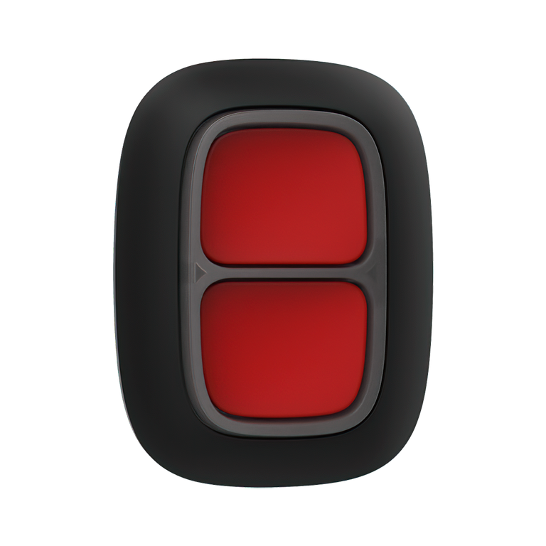 Botón de Pánico Ajax DoubleButton Negro Anti-Falsas Alarmas