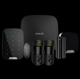 Kit de Alarma Profesional - Certificado Grado 2 Comunicación Ethernet y Dual SIM Gprs Inalámbrico 868 MHz Jeweller Wings Ajax H