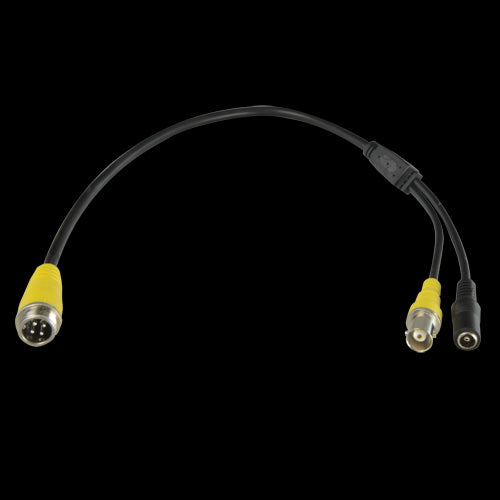 Adaptador BNC - 105 mm de Largo Conector Hembra Aviación Macho Estándar Adapta Señal Para Grabadores Cámaras Móviles X-security