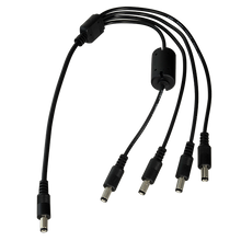 Distribuidor de energia - 1 conector fêmea especial, 4 conectores standard, até uma única fonte de alimentação para câmaras, com 50 cm de comprimento 
