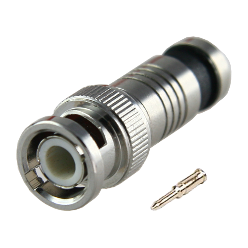 Conector BNC de compressão rápida compatível com RG59 e CON115CRIM 38 mm (Fo) 10 (An) 11 g 
