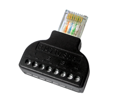 Adaptador RJ45 para Terminal - Conector Macho de 8 Pinos 