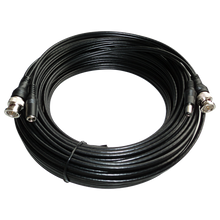 Cabo combinado RG59 + DC - Conector BNC, 30 metros, baixa perda de energia para vídeo. 