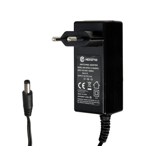 Fuente de Alimentación - Salida DC 12V 2A  - 1 Jack Estandar Estabilizado Longitud Cable 1.5m