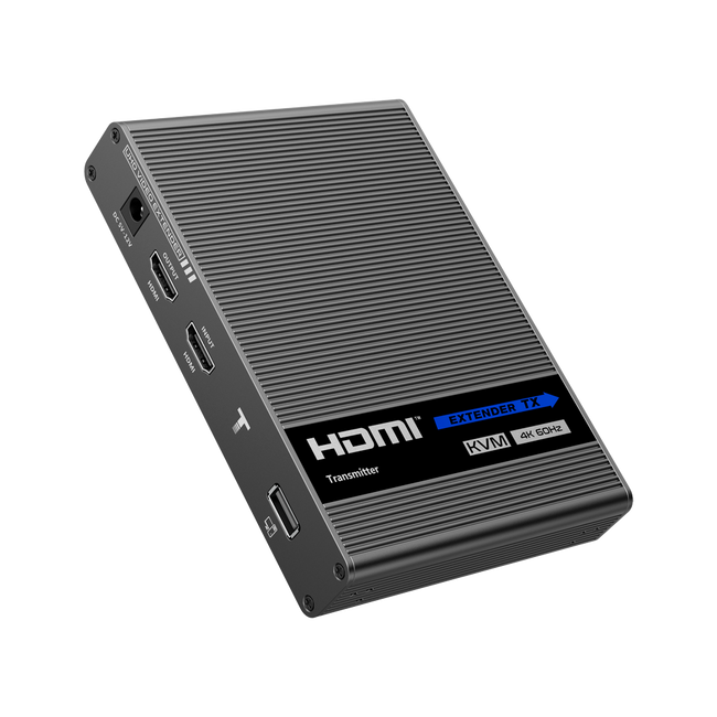 Extensor HDMI/USB sobre cabo Ethernet Cat6 - Transmissor e receptor, alcance de 70 m, até 4K, suporta saída de áudio S/PDIF. 