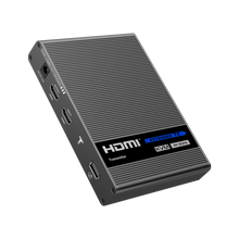 Extensor HDMI/USB sobre cabo Ethernet Cat6 - Transmissor e receptor, alcance de 70 m, até 4K, suporta saída de áudio S/PDIF. 