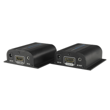Extensor HDMI ativo 4K - Transmissor e recetor, alcance de 120 m através de cabo UTP Cat 6, transmissão por infravermelhos. 