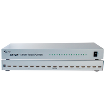 Multiplicador de sinal HDMI - 1 entrada, 16 saídas, até 4K*2, comprimento máximo de saída de 25 m, fonte de alimentação DC 5 V. 