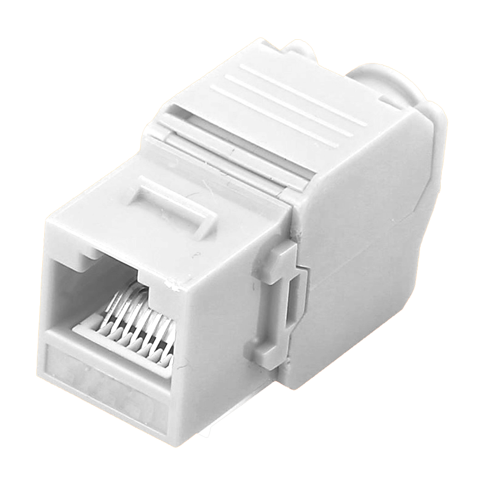 Conector de cabo UTP - Saída RJ45 compatível com a categoria 5E, fácil instalação sem ferramentas, baixa perda de sinal. 