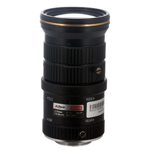 Lente Varifocal MP 6mpix 1/2.7" CS AI IR F1.6 5~50mm