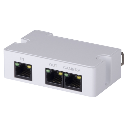 Repetidor POE+LAN 1 Puerto 802.3af/at con Salida Local, max 2uds en Cascada