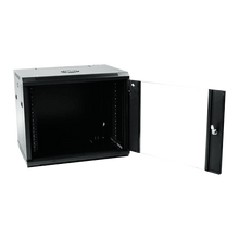 Armario Rack Para Pared - Hasta 9U de 19" 100 Kg Carga Con Ventilación y Pasacables Profundidad 600 mm