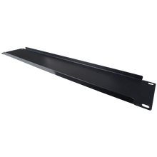 Tampa cega para rack padrão de 19" - Tamanho 2U, preta