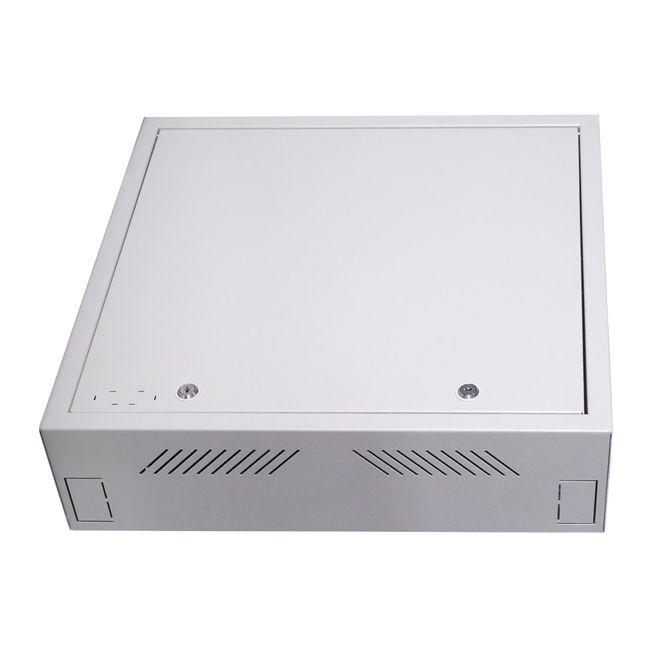 Caja de Seguridad - Especial Para Instalación en Pared Formato Vertical 2 Llaves y Cerraduras Iguales Entradas Laterales