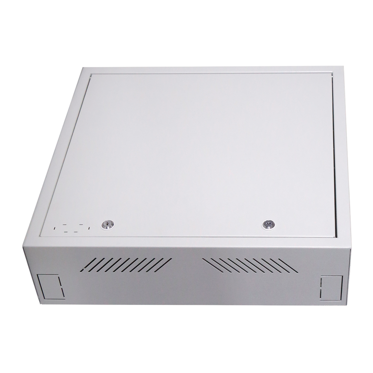 Safe - Special for Wall Mounting, Vertical Format, 2 Keys and Identical Locks, Side Entrances